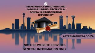 DEPARTMENT OF EMPLOYMENT AND LABOUR: PLUMBING, ELECTRICAL & GENERAL BUILDING TRAINING OPPORTUNITY