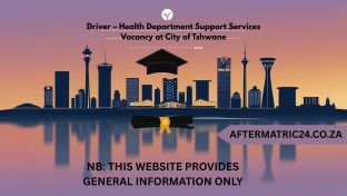 Driver – Health Department Support Services Vacancy at City of Tshwane