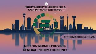 FIDELITY SECURITY IS LOOKING FOR A CASH-IN-TRANSIT (CIT) DRIVER.