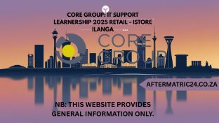 CORE GROUP: IT SUPPORT LEARNERSHIP 2025 RETAIL - ISTORE ILANGA