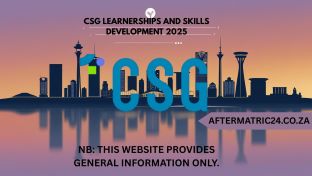 CSG LEARNERSHIPS AND SKILLS DEVELOPMENT 2025