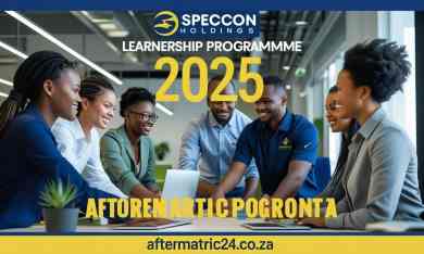 Speccon Holdings Learnership Programme 2025 – Apply now for workplace training and a nationally recognized qualification. Open to unemployed South African youth with Matric. Closing date: August 31, 2025.