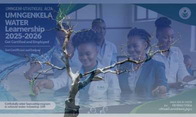 UMngeni-uThukela Water Learnership Programme 2025–2026 in KwaZulu-Natal offers unemployed youth a one-year training opportunity with practical experience in water and wastewater treatment. Includes free certification, job exposure, and application details.