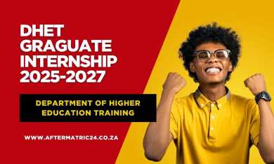 "DHET Graduate Internship and WIL Programme 2025–2027 – Paid opportunities in Pretoria for unemployed South African graduates in fields like Public Administration, Financial Management, Supply Chain, and Communications. Apply by 29 August 2025."