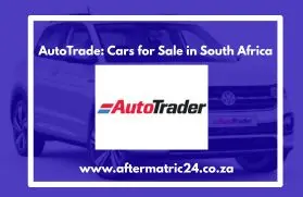 "AutoTrade website displaying cars for sale in South Africa, featuring a variety of vehicles including SUVs, sedans, and family cars, with easy search and filter options for buyers."