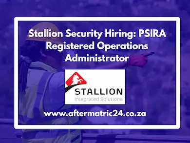 Stallion Security Hiring PSIRA Registered Operations Administrator