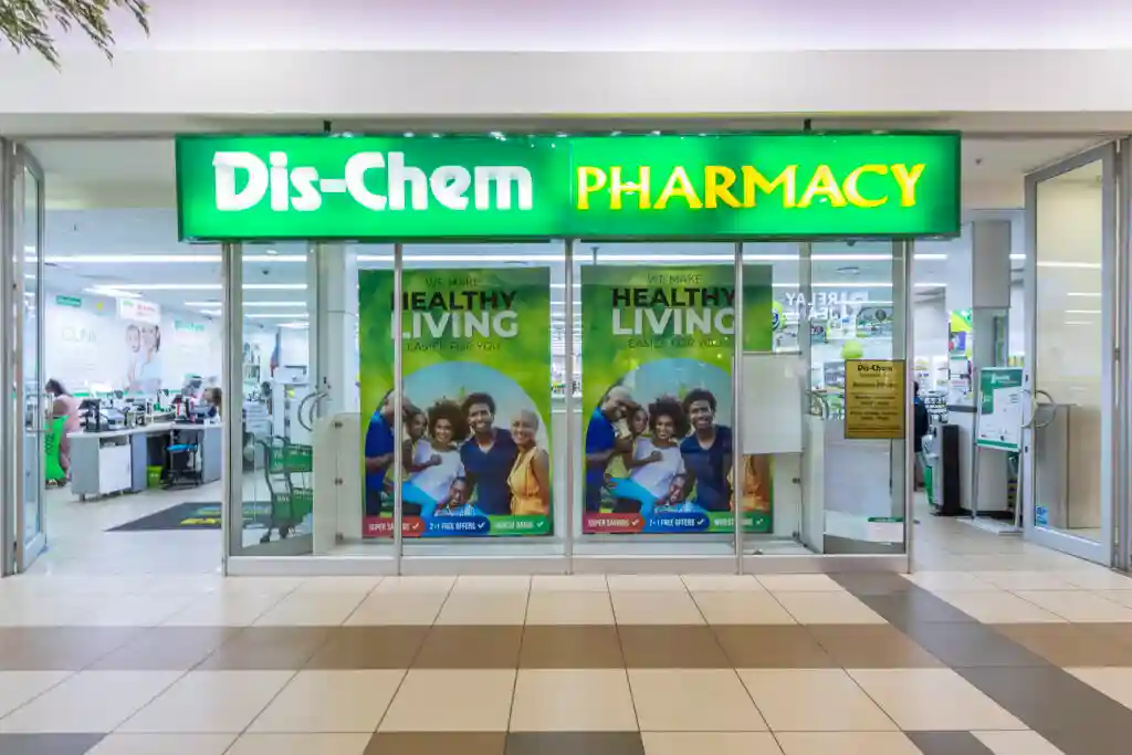 Dis-Chem Pharmacies security officer monitoring store entrance and access control