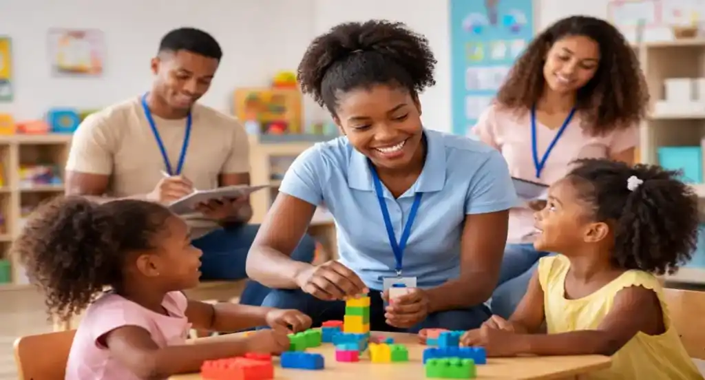 ECD Learnership 2026 students receiving early childhood development training in a preschool classroom
