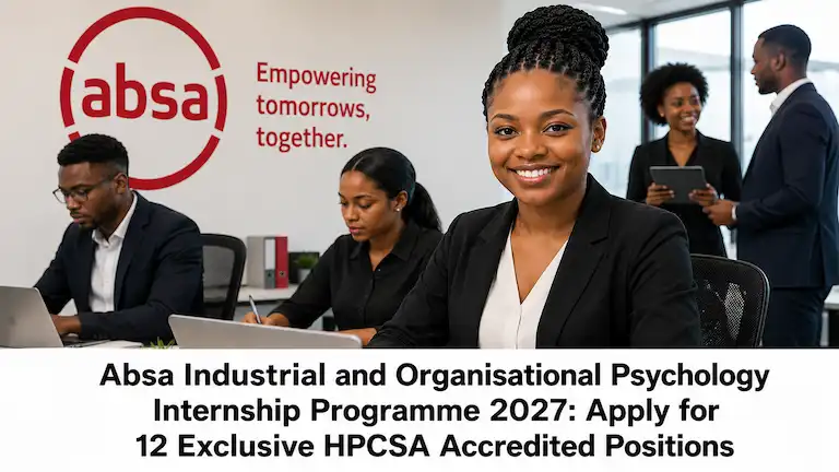 Absa Industrial and Organisational Psychology Internship Programme 2027 Apply for 12 Exclusive HPCSA Accredited Positions