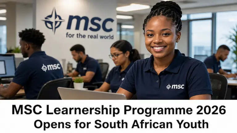 MSC Learnership Programme 2026 Opens for South African Youth
