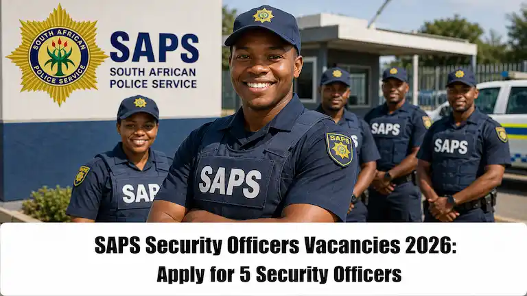 SAPS Security Officers Vacancies 2026 Apply for 5 Security Officers